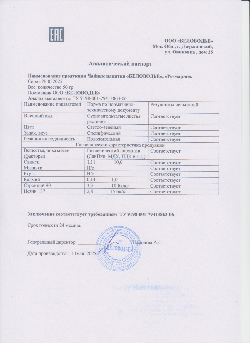 Паспорт №052025
